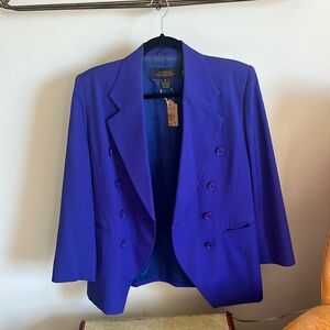 Vintage Nordstrom Klein blue women’s blazer